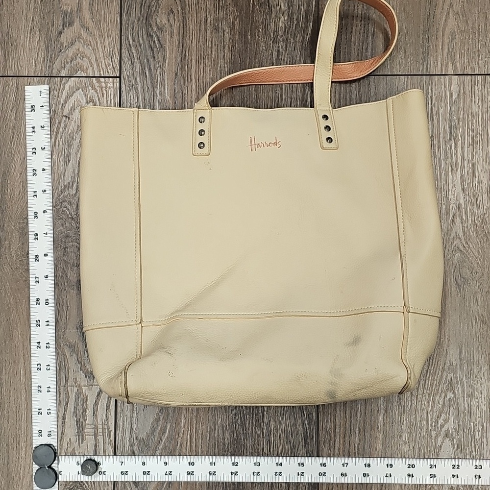 Cream, Two Tone, Reversable, Tote, Purse, Bag, Resort, Classic, Casual, Travel